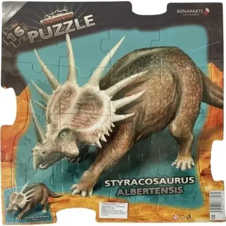 Prehistoric: Styracosaurus keretes puzzle 16 darabos Azonnal elérhető