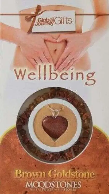 Gyógyító Kristályok Ajándékszett Karkötő és medál - Well-being, Megújulás, Barna aranykő Árcsökkenés